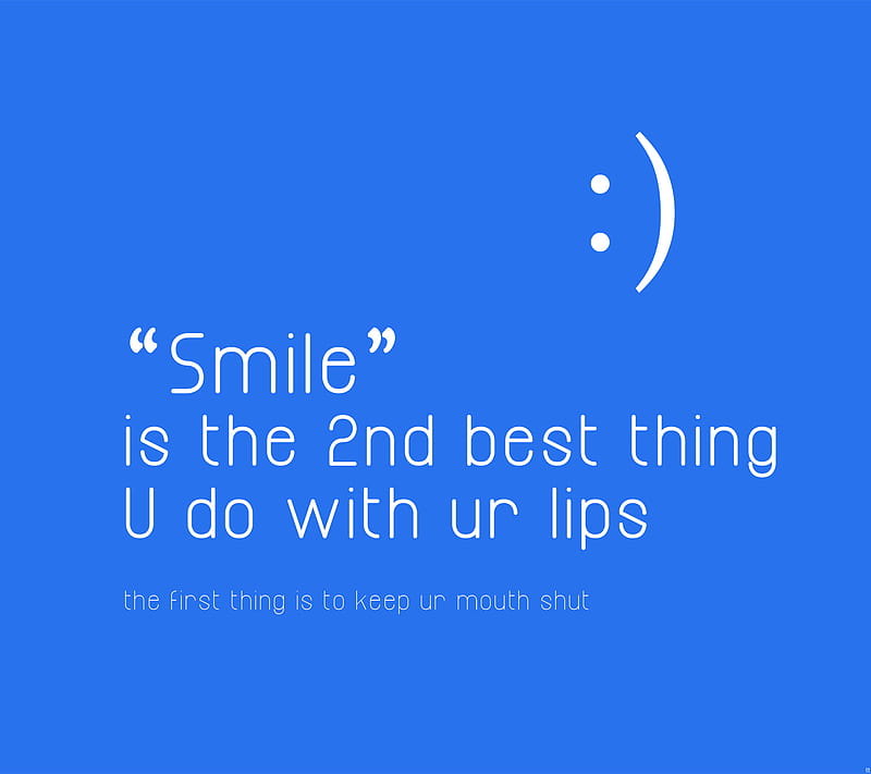 Keep Smiling, cool, double meaning, happy, saying, smile, thought, HD wallpaper