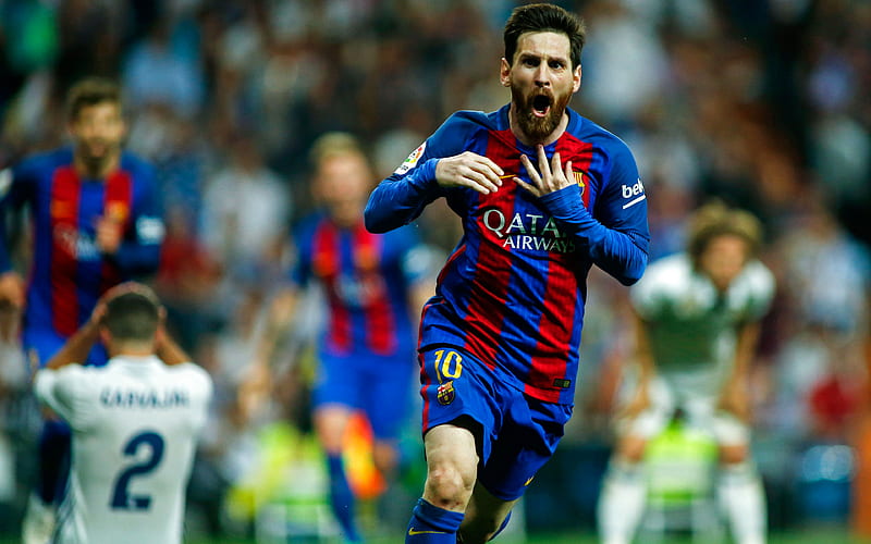 Lionel Messi, footballers, goal, FC Barcelona, football stars, FCB, Leo Messi, HD wallpaper