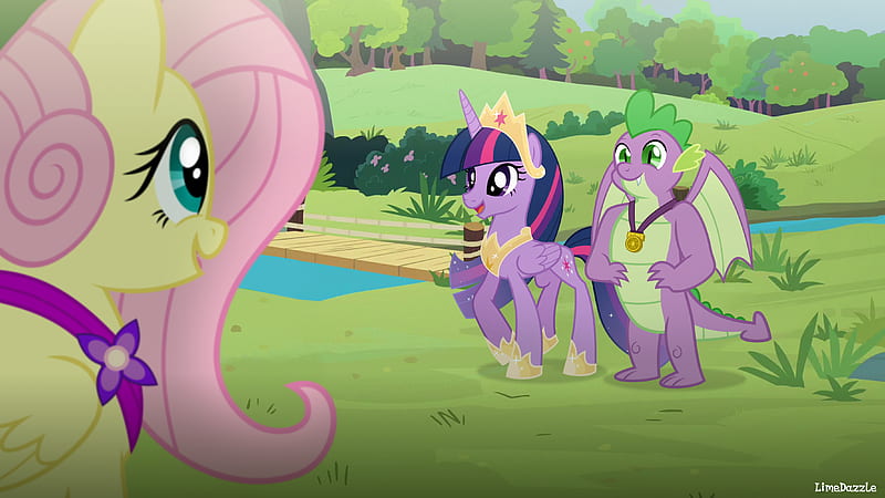 My Little Pony, My Little Pony: Friendship is Magic, Fluttershy (My Little Pony) , Twilight Sparkle , Spike (My Little Pony), HD wallpaper