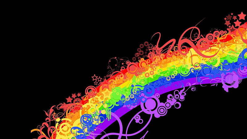 rainbow, colorful, background, lines, patterns tablet, laptop background, HD wallpaper