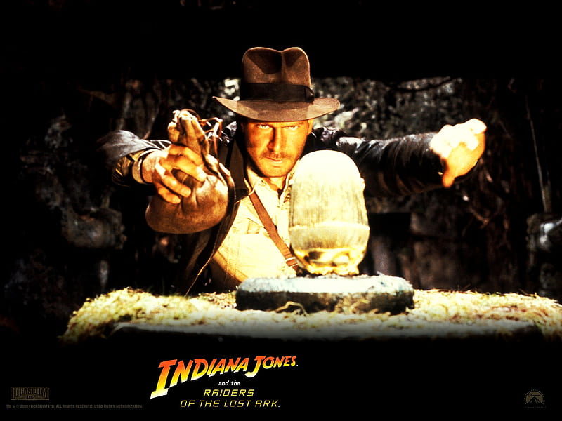Raiders of the Lost Ark, fantasy, action, romance, indiana jones, raiders of the lost ark, cinema, adventure, classic movies, HD wallpaper