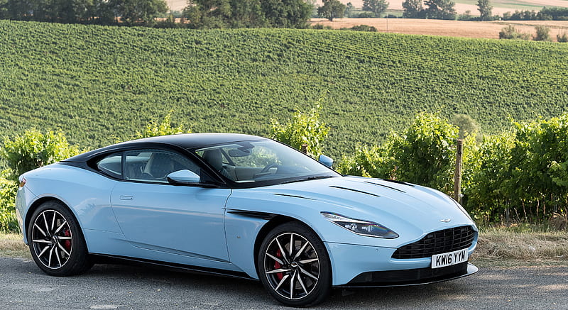 2017 Aston Martin DB11 (Color: Frosted Glass Blue; Location: Siena, Italy) - Front Three-Quarter , car, HD wallpaper