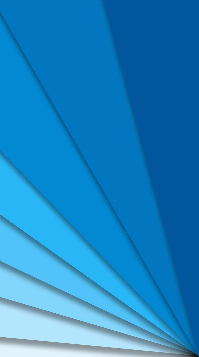 Material Fan L Blue, abstract, fan, flat, layers, light blue, material, HD phone wallpaper