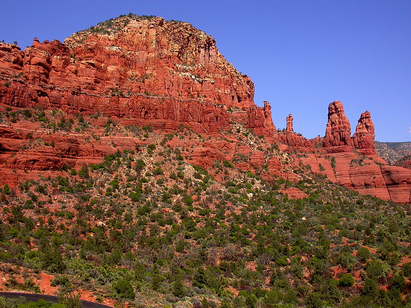 Red Rocks, rocks, nevada, deserts, HD wallpaper