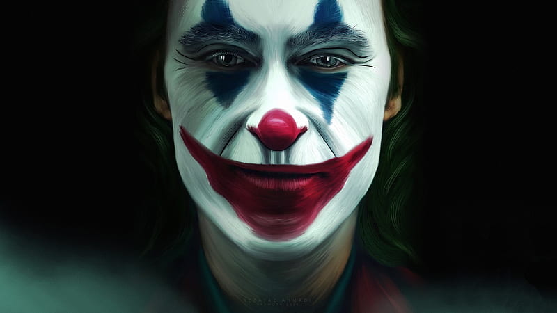 Joker Face Makeup, joker-movie, joker, 2019-movies, movies, joaquin-phoenix, HD wallpaper