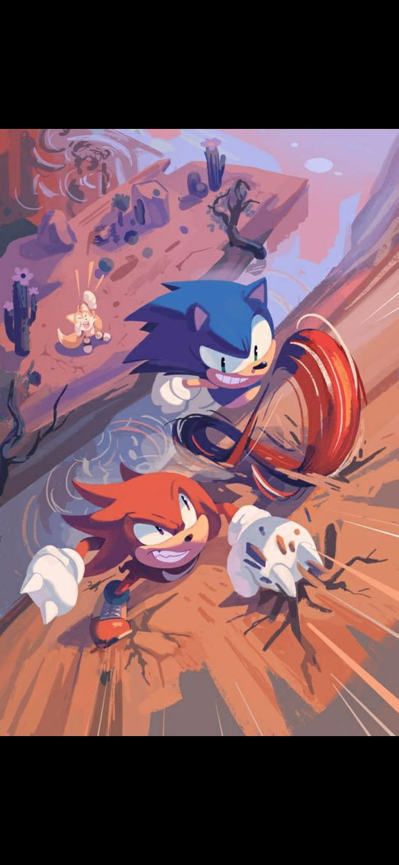 Sonic Knuckles Tails, HD phone wallpaper
