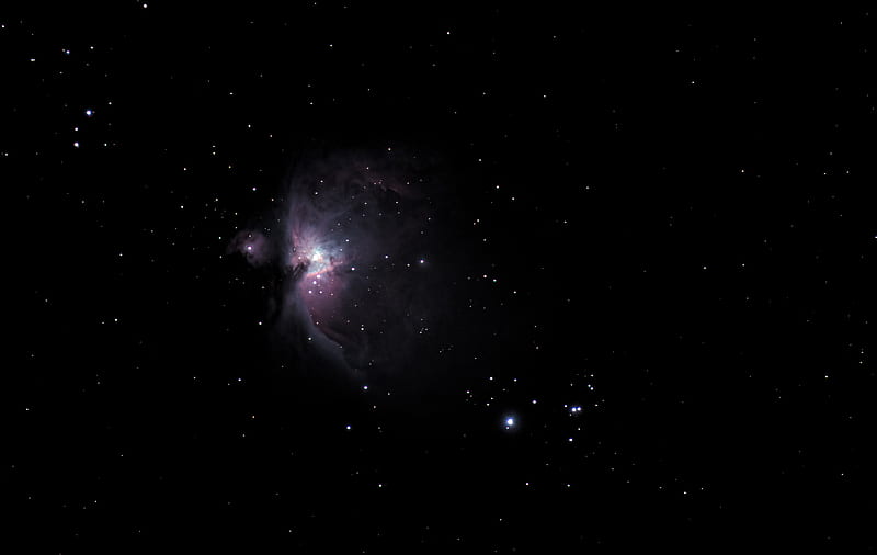 orion nebula, galaxy, nebula, stars, space, dark, HD wallpaper