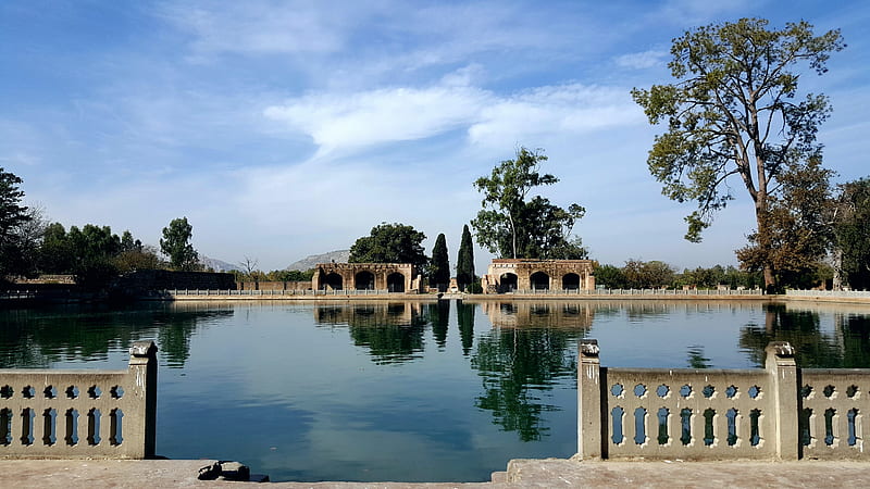 Wah gardens, garde, mughals, king, old, park, water park, 2019, 19, water, HD wallpaper