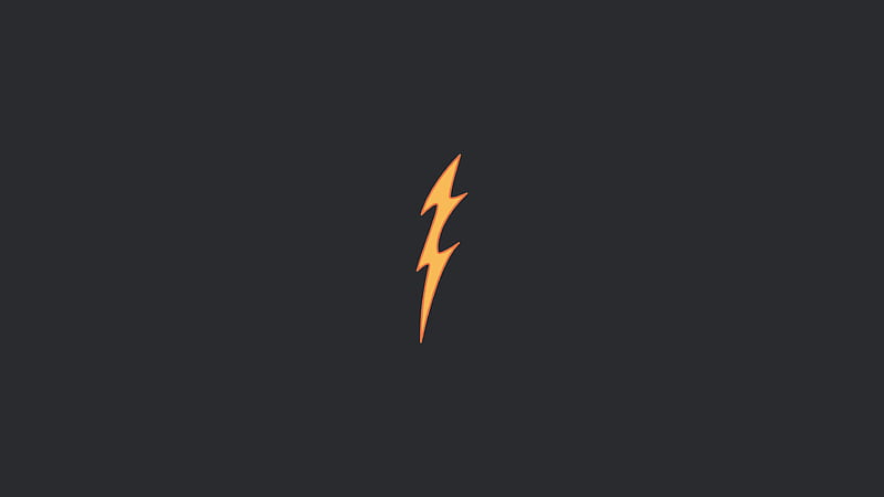 Flash Minimal Art , flash, superheroes, logo, minimalism, minimalist, HD wallpaper