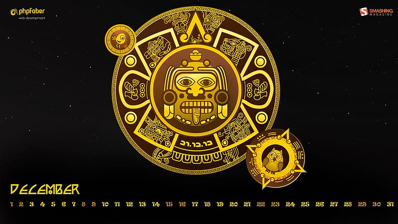 Maya-December 2012 calendar, HD wallpaper