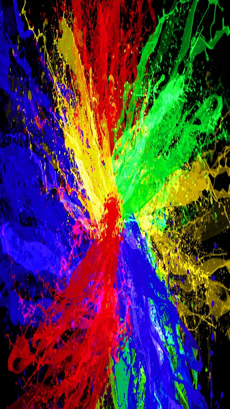 Color Splash, abstract, art, color, HD phone wallpaper | Peakpx