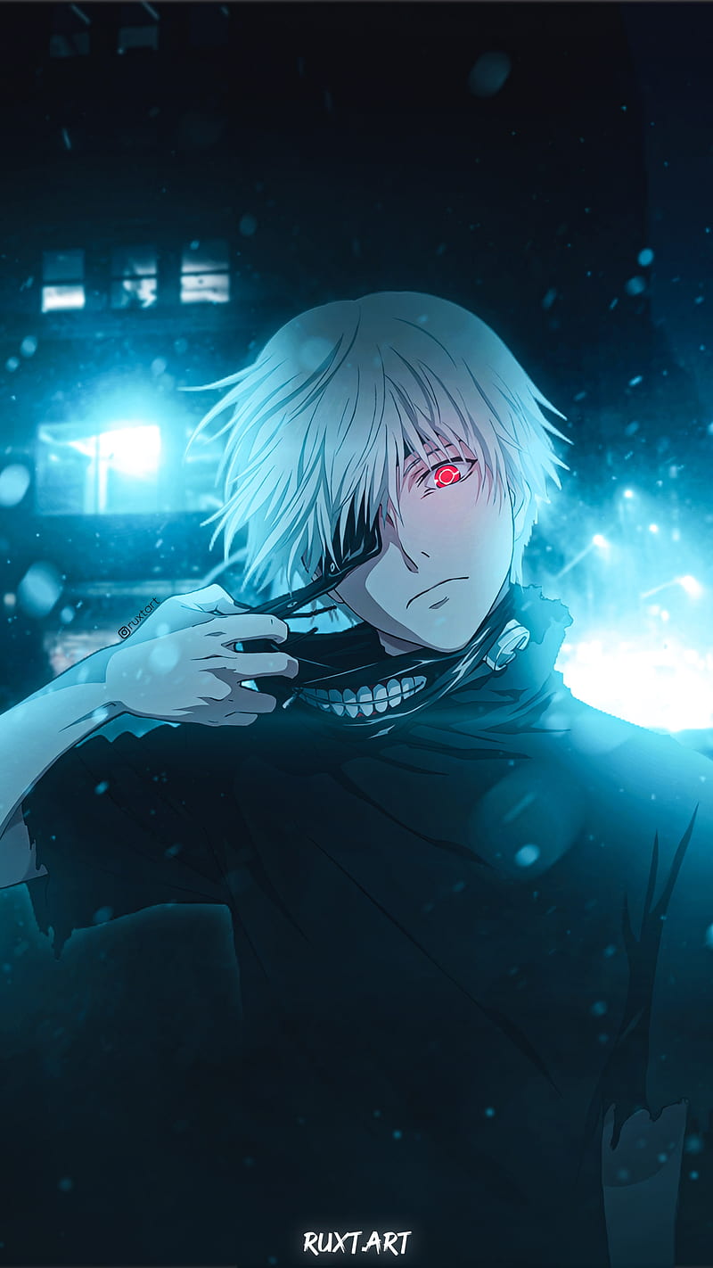 Wallpaper tokyo ghoul, dark, anime boy, artwork desktop wallpaper