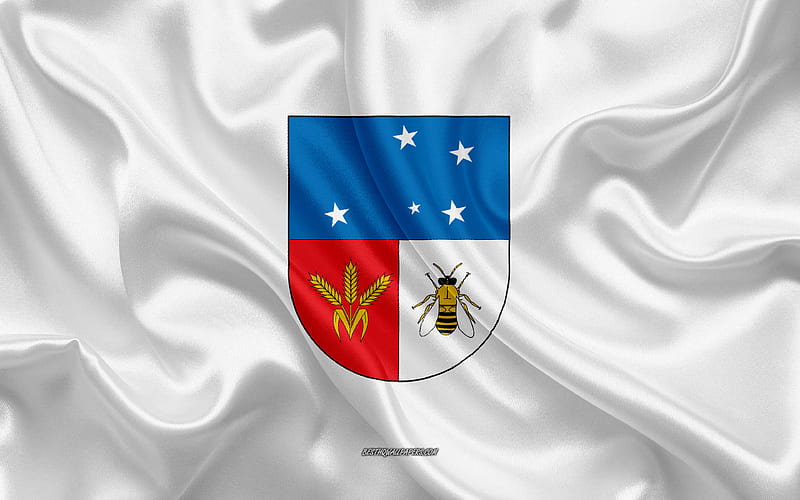 Flag of Colonia Department silk flag, department of Uruguay, silk texture, Colonia flag, Uruguay, Colonia Department, HD wallpaper