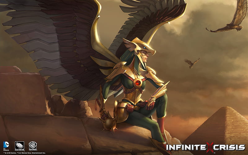 Video Game, Infinite Crisis, DC Comics, Hawkgirl (DC Comics), Wings, Woman, HD wallpaper