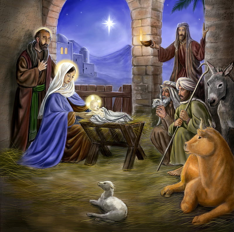 Birth Of The Savior, birth of christ, nativity scene, birth of jesus, HD  wallpaper | Peakpx