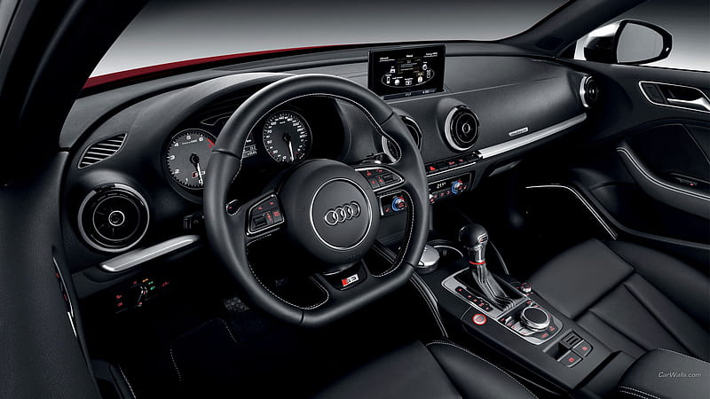 Audi S3 Dashboard, audi, steering, HD wallpaper