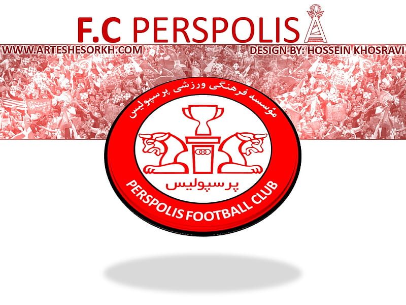 Persepolis F.C., Logo, Soccer, Persepolis FC, Iranian Club, Emblem, persepolis, HD wallpaper