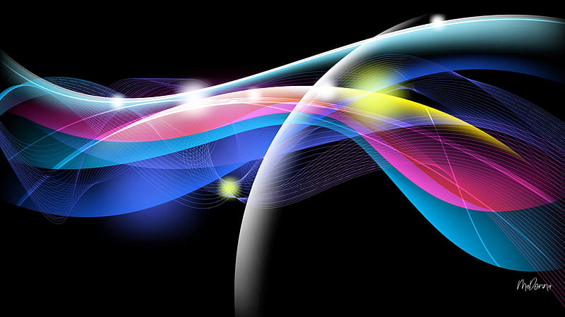 Color Waves, sparkle, Firefox theme, stars, me, colors, bright, waves, abstract, HD wallpaper