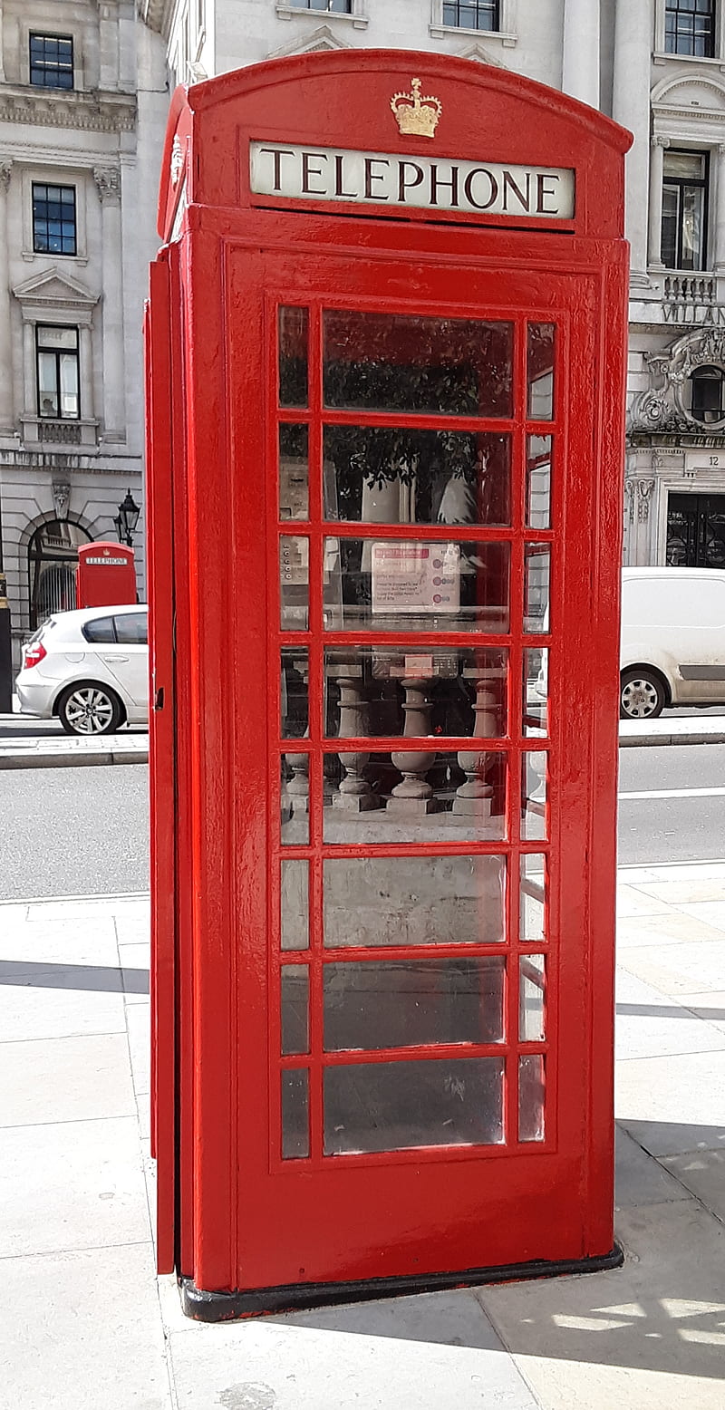 Telephone booth , england, london, old, old phone, phone, ring, telephone, vintage, HD phone wallpaper