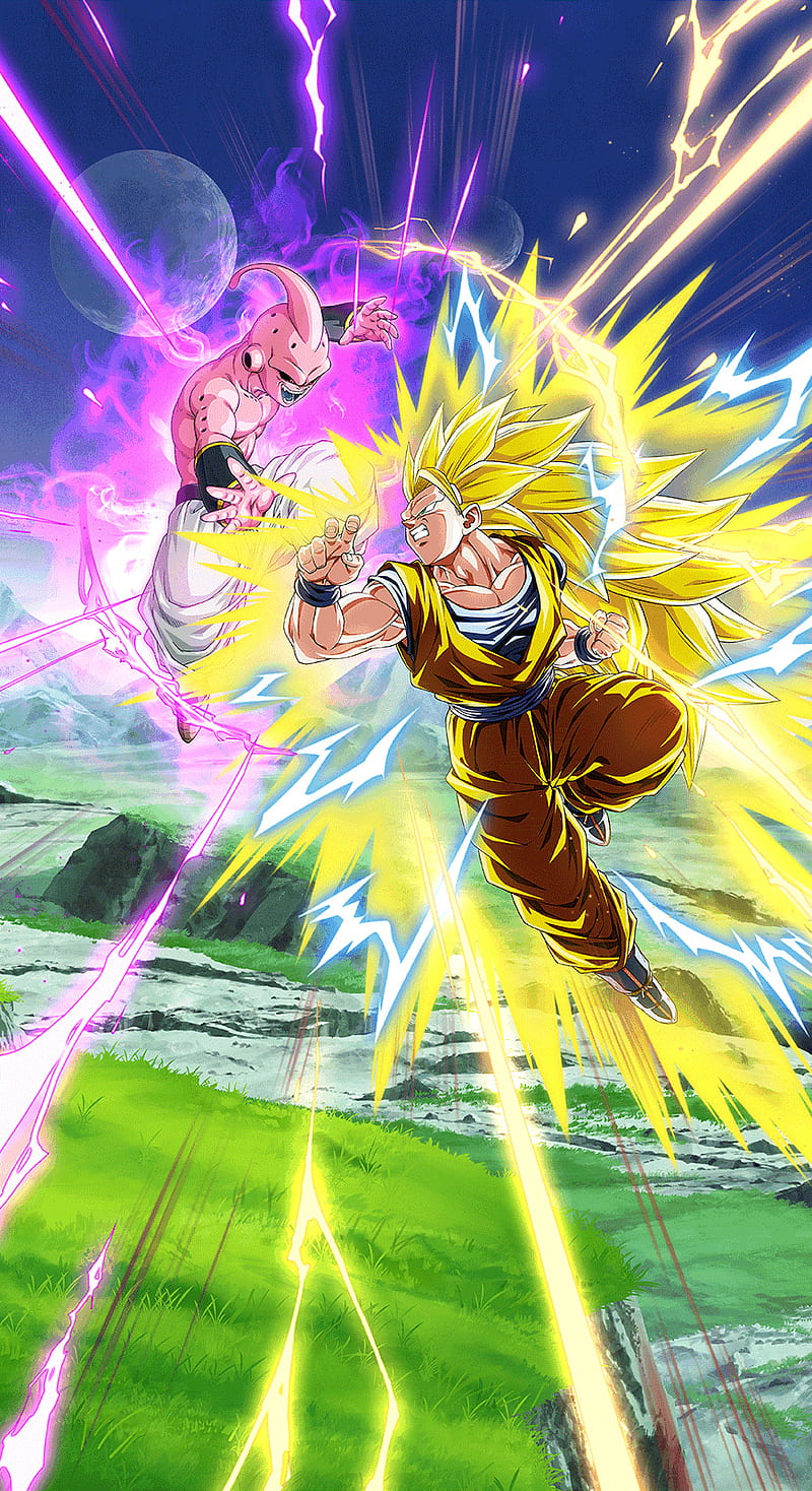 Ssj3 Goku vs Kid Buu, dokkan battle, majin buu saga, HD phone wallpaper |  Peakpx