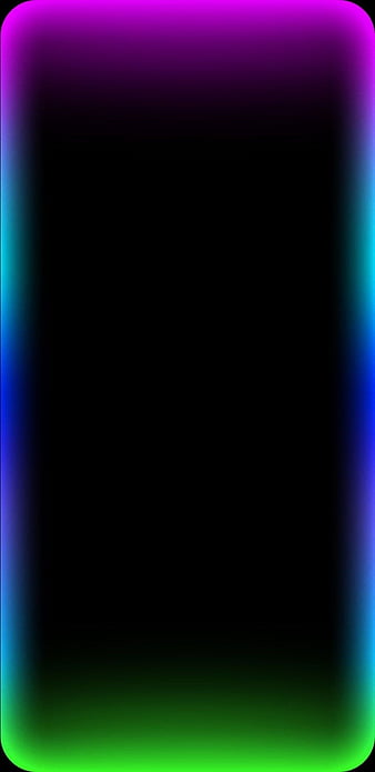 Border, edge, glow, lights, logo, phone, rot, screen, HD mobile wallpaper