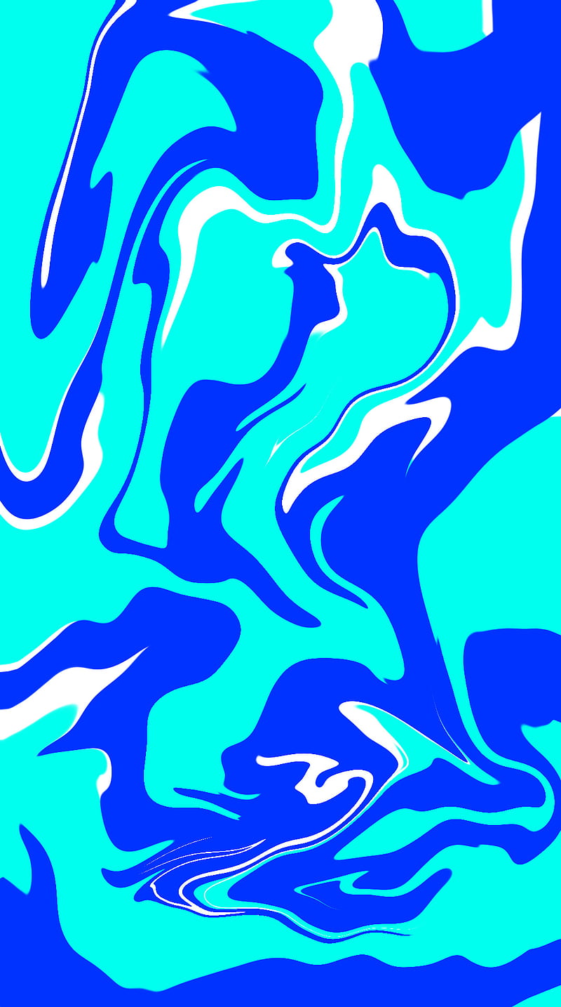 Blue Marble, cyan, ejcreations, hydro dip, marbled, swirl, HD phone wallpaper