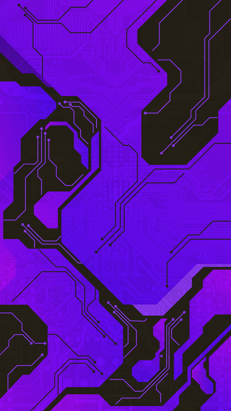 Tech A3, abstract, circuit, cyber, gaming , purple, purple abstract, tech design, technology, HD phone wallpaper