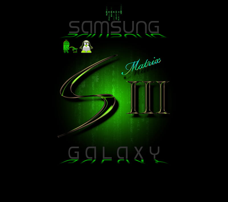 S3-matrix, 1280, 1440, dark, galaxy, green, i9300, matrix, nice, samsung, HD wallpaper