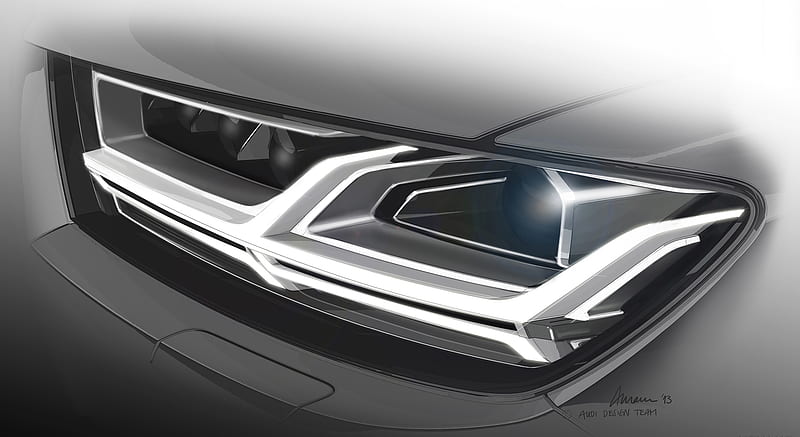 2015 BMW X4 Headlight - Design Sketch, car, HD wallpaper | Peakpx