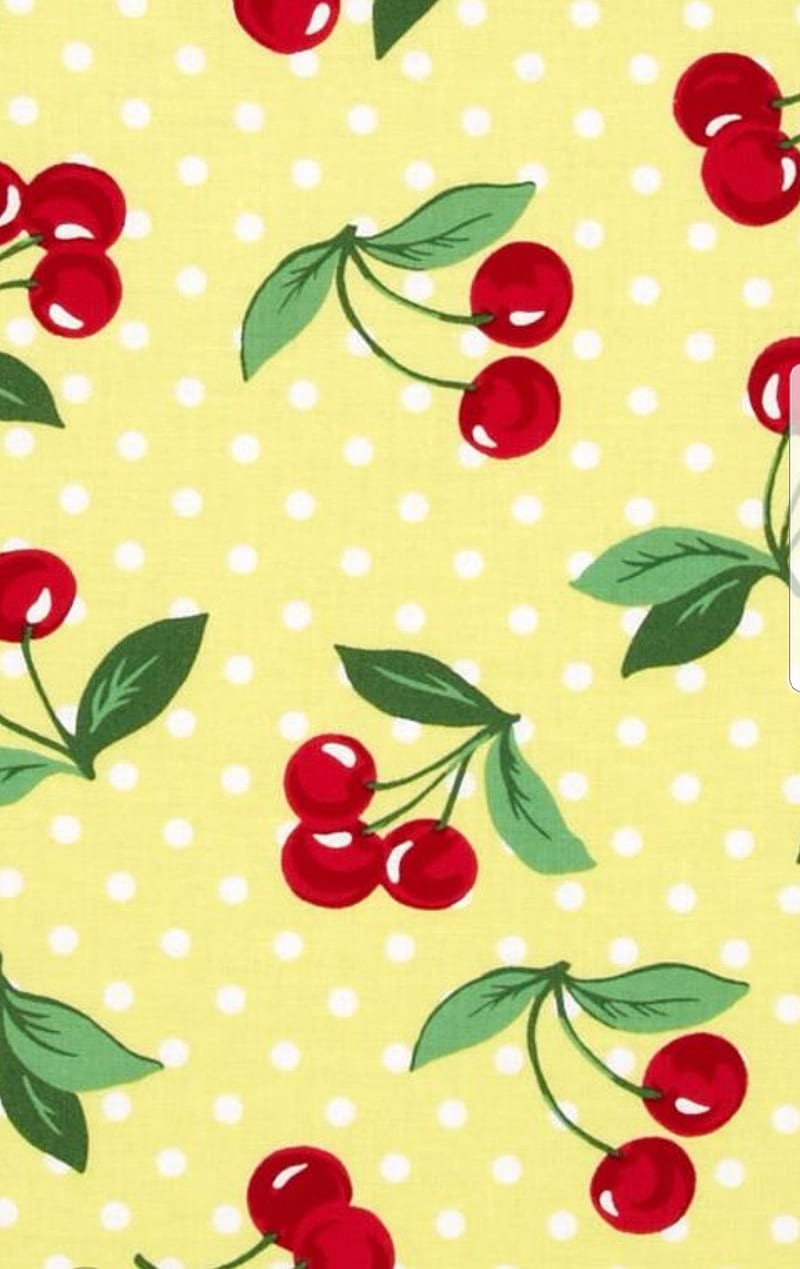 Retro Cherries, 1950s, cherries, cherry, retro, HD phone wallpaper