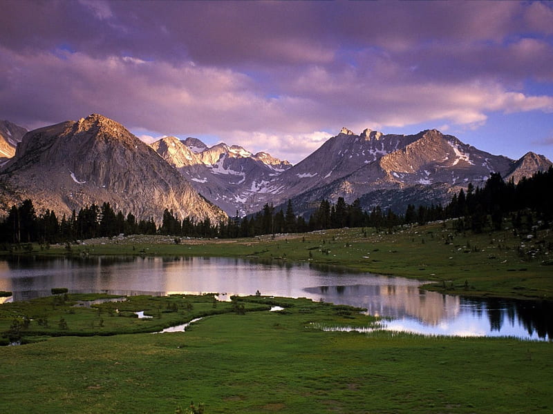 Pioneer Basin John Muir Wilderness California, nature, sky, sunsets, HD wallpaper
