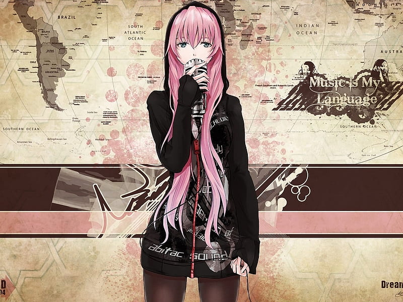 Anime girl, doll, girl, anime, music, HD wallpaper | Peakpx