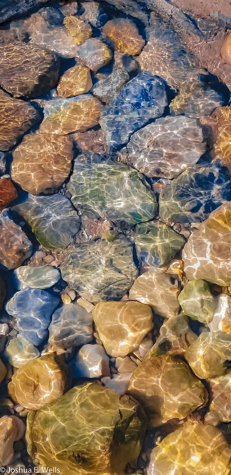 River Rocks, balance, blue, clear, colorful, order, patterns, pretty, stone, water, HD phone wallpaper