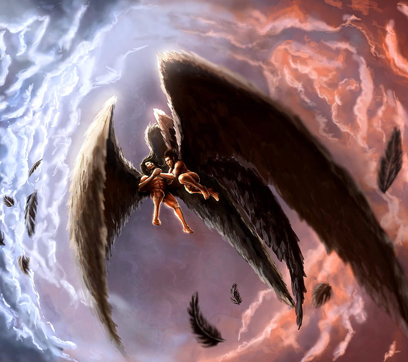 Крылатый демон. Падающий ангел. Падение ангелов. Падение ангела картина. Фэнтези Крылья на голове.