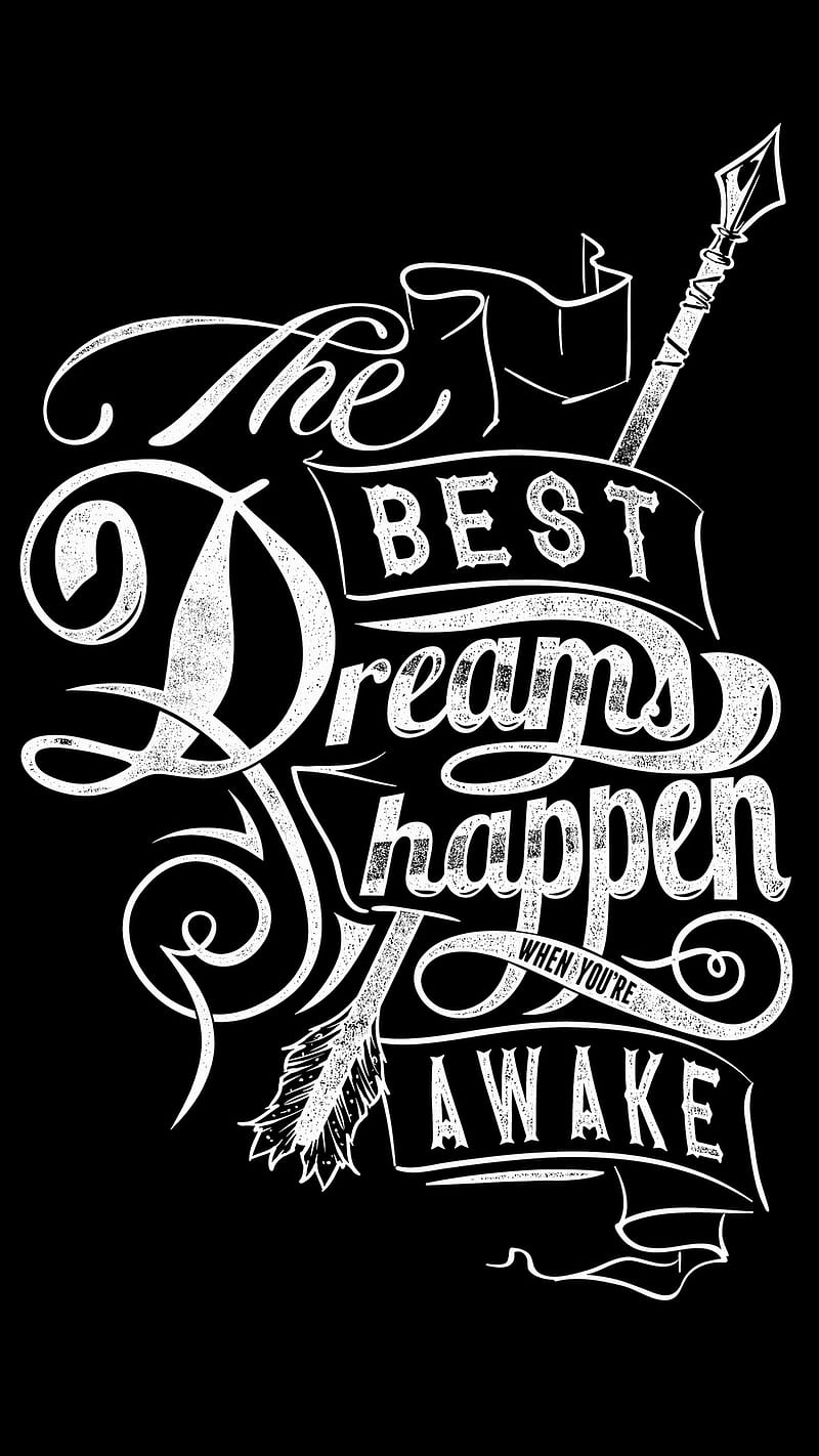 Best Dreams, awake, best, dreams, quote, saying, HD phone wallpaper | Peakpx
