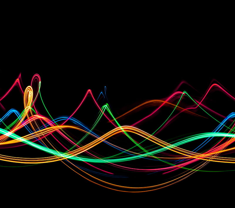 Neon Waves, abstract colorful, HD wallpaper | Peakpx