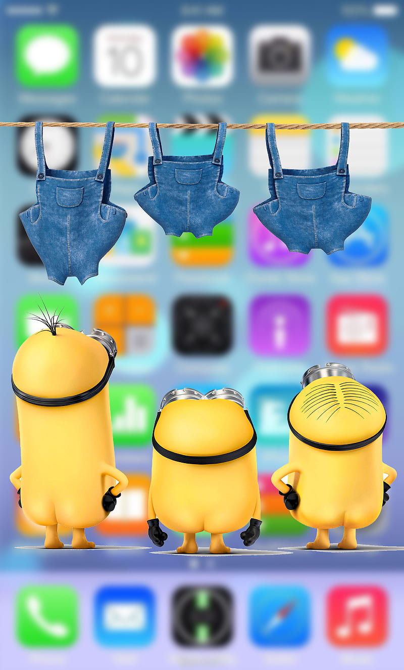 Minions, despicable, iphone, minion, samsung, screen, HD phone wallpaper |  Peakpx
