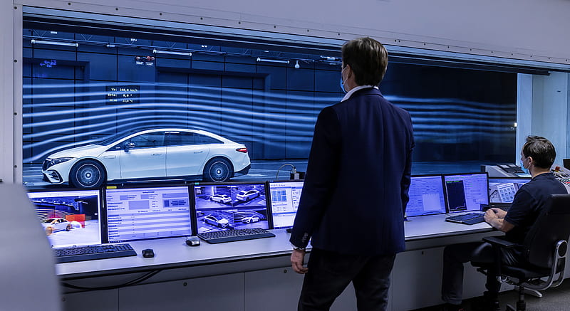 2022 Mercedes-Benz EQS - Aerodynamics , car, HD wallpaper