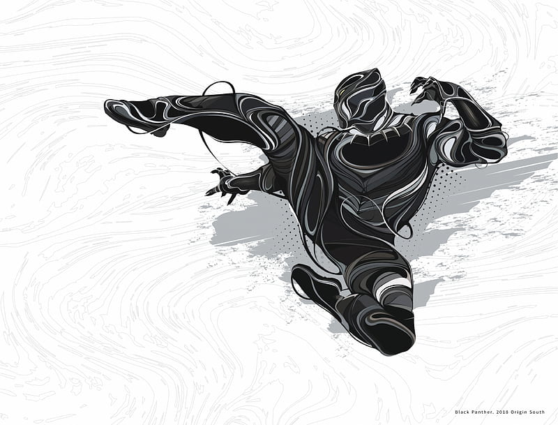 Black Panther Art, black-panther, art, artwork, digital-art, superheroes, behance, HD wallpaper