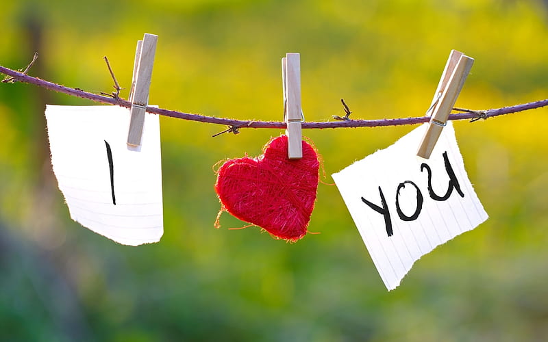 f♡r㉹v㉹r, hooks, heart, Letters, bow, clothesline, HD wallpaper