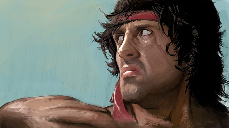 Rambo Sylvester Stallone Artwork , rambo, sylvester-stallone, artwork, HD wallpaper
