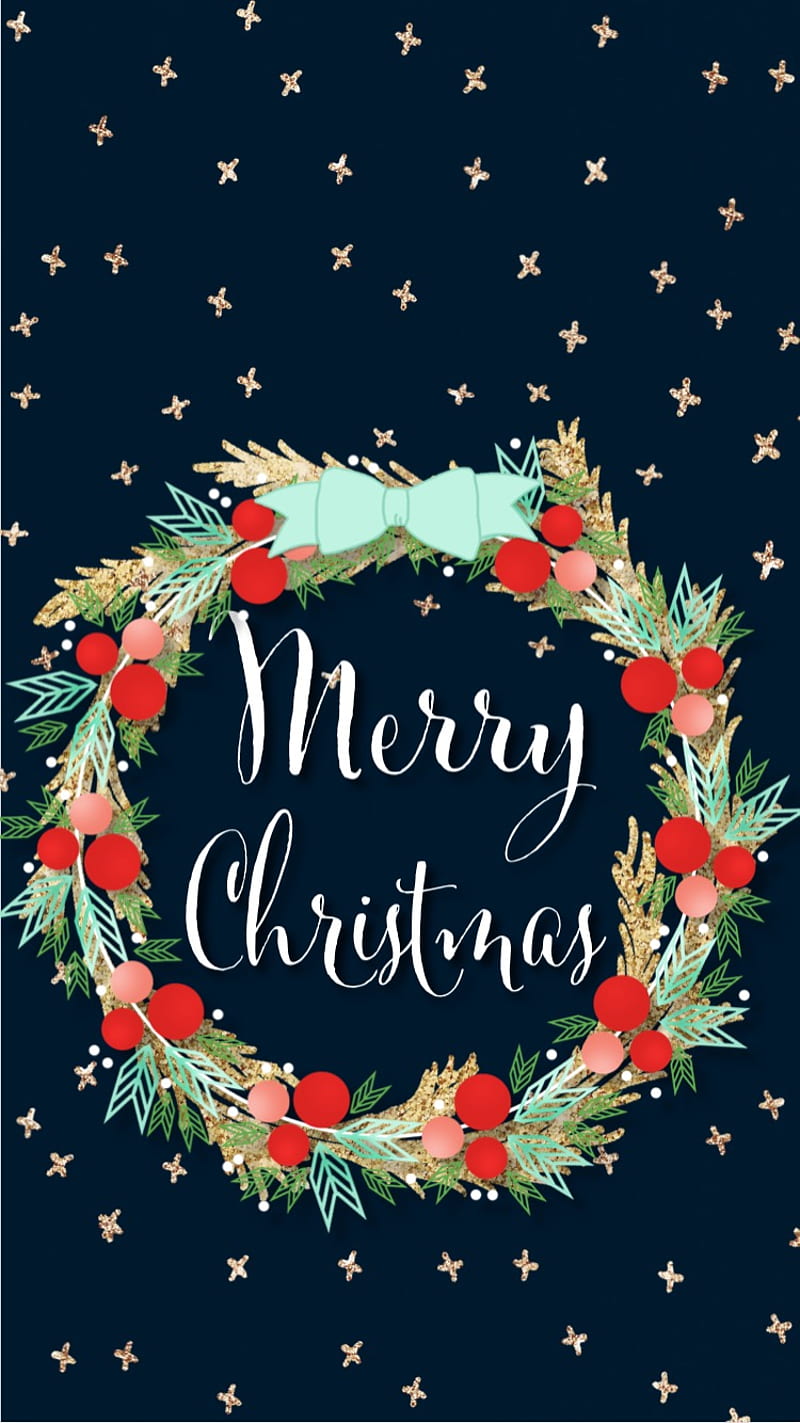 Merry Christmas, holiday, mistletoe, HD phone wallpaper