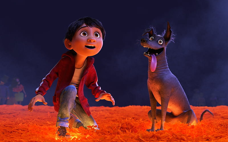 Miguel, Dante 3d-animation, 2017 Movie, Coco, Pixar, HD wallpaper