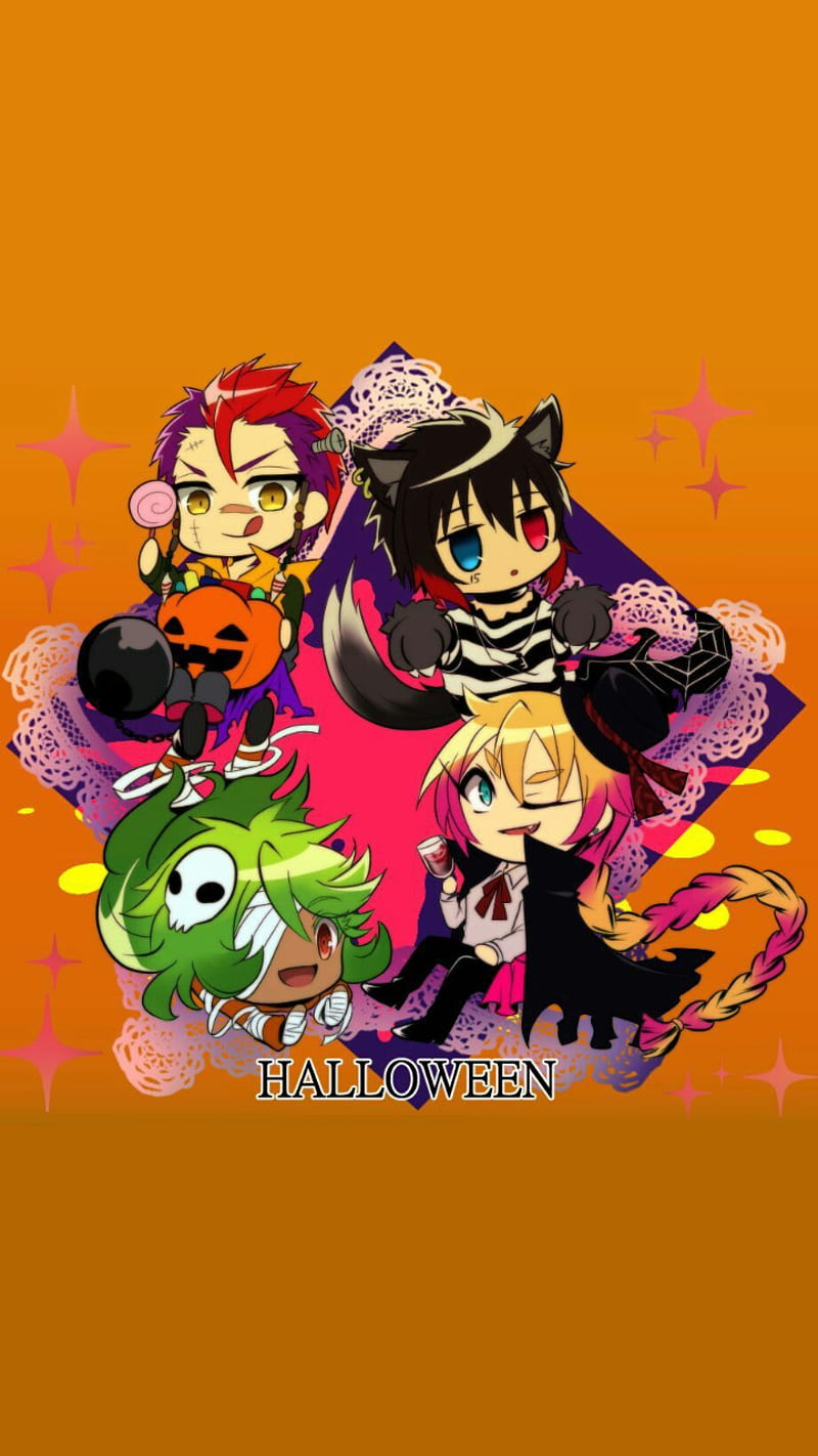 Nanbaka Halloween, anime, cell 13, orange, HD phone wallpaper | Peakpx