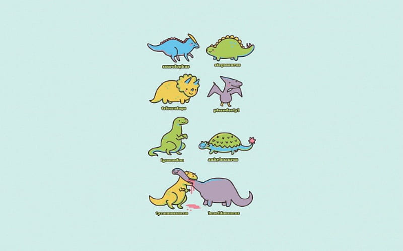 Dino Babies, adorable, cute, emo, dino, random, simple, funny, babies, HD wallpaper