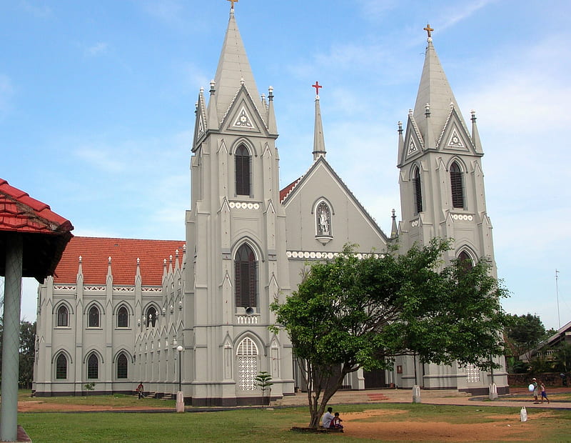 NEGOMBO-CHURCH, religious, architecture, negombo, church, HD wallpaper