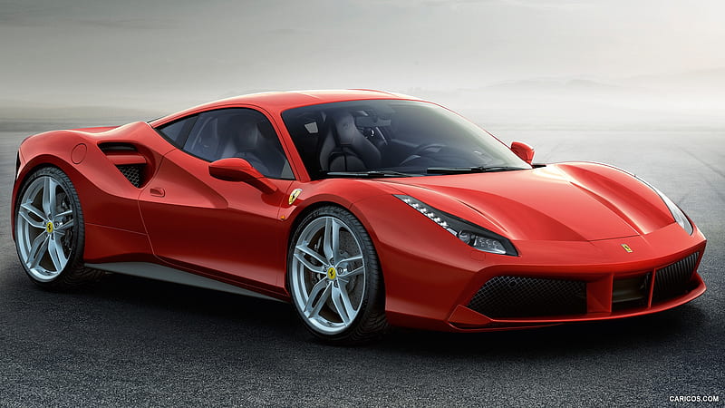 2016 Ferrari 488 GTB, Red, Car, esports, 488, GTB, Ferrari, HD wallpaper