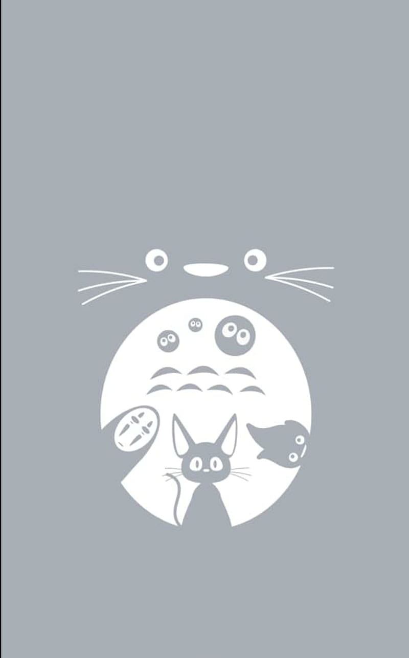 Totoro Anime Gris Hayao Miyazaki Howls Moving Castle Jiji Kikis Delivery Service Hd Mobile Wallpaper Peakpx