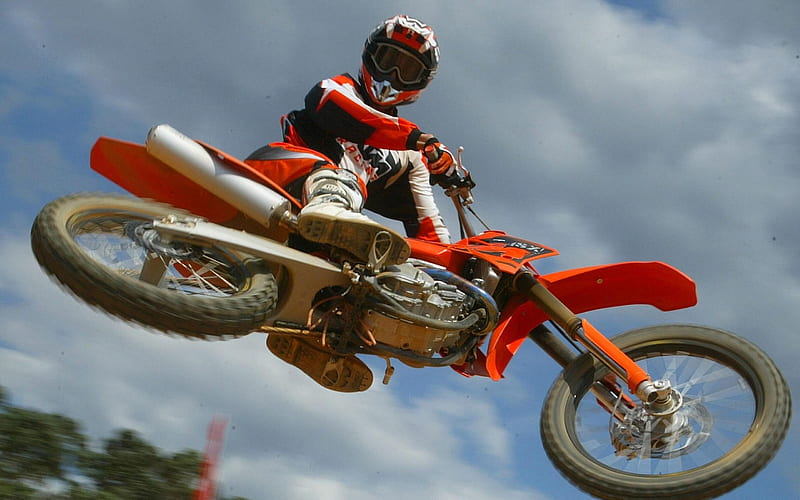 Motocross Leap-Outdoor sports, HD wallpaper