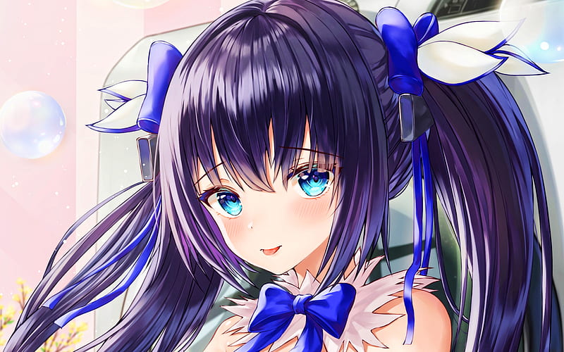 2K free download | Hestia, girl with blue eyes, manga, DanMachi, Hestia